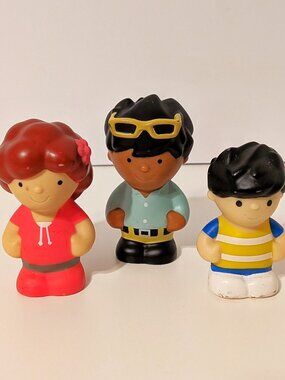 Lot of 3 Chad Valley Tots Town People Little Toy Playset Figures Pretend Play